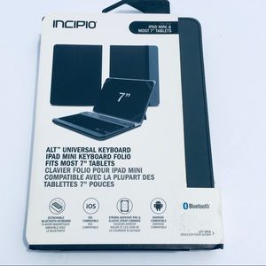 New Incipio Keyboard Folio Case ipad mini 7''